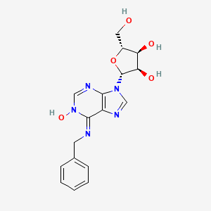 molecular formula C17H19N5O5 B8580986 N-Benzyl-1-hydroxyadenosine CAS No. 156733-28-7