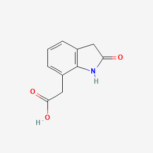 molecular formula C10H9NO3 B8581044 2,3-dihydro-2-oxo-1H-indole-7-acetic acid 