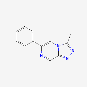 molecular formula C12H10N4 B8581052 3-Methyl-6-phenyl[1,2,4]triazolo[4,3-a]pyrazine CAS No. 88066-95-9
