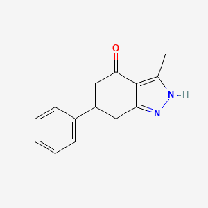 3-Methyl-6-(2-methylphenyl)-4,5,6,7-tetrahydroindazol-4-one