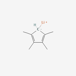 molecular formula C9H13Li B8581069 Lithium, (2,3,4,5-tetramethyl-2,4-cyclopentadien-1-yl)- CAS No. 386708-10-7