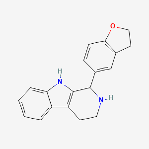 molecular formula C19H18N2O B8581089 1-(2,3-dihydro-5-benzofuranyl)-2,3,4,9-tetrahydro-1H-beta-carboline CAS No. 199678-69-8