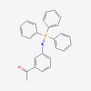 molecular formula C26H22NOP B8581099 1-{3-[(Triphenyl-lambda~5~-phosphanylidene)amino]phenyl}ethan-1-one CAS No. 88541-08-6