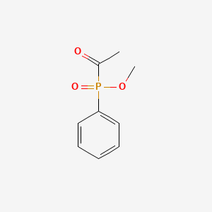 molecular formula C9H11O3P B8581135 Methyl acetyl(phenyl)phosphinate CAS No. 7078-91-3
