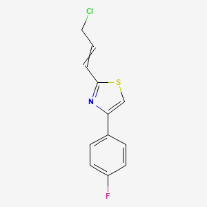 B8581145 2-(3-Chloropropenyl)-4-(4-fluorophenyl)thiazole CAS No. 918305-26-7