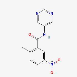 2-methyl-5-nitro-N-(pyrimidin-5-yl)benzamide