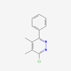 molecular formula C12H11ClN2 B8581166 3-Chloro-4,5-dimethyl-6-phenylpyridazine 