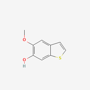 molecular formula C9H8O2S B8581186 6-Hydroxy-5-methoxybenzo[b]thiophene 