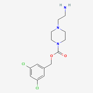 molecular formula C14H19Cl2N3O2 B8581193 3,5-Dichlorobenzyl 4-(2-aminoethyl)piperazine-1-carboxylate 