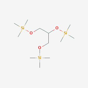 molecular formula C12H32O3Si3 B8581207 Trimethylsilyl ether of glycerol 