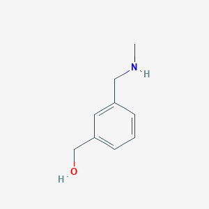 molecular formula C9H13NO B8581234 3-[(Methylamino)methyl]phenylmethanol CAS No. 69383-73-9