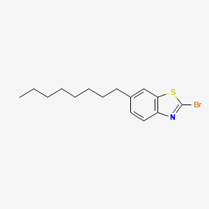 molecular formula C15H20BrNS B8581251 2-Bromo-6-octylbenzo[d]thiazole 