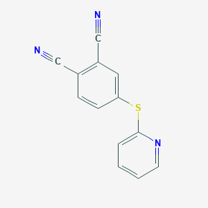 molecular formula C13H7N3S B8581262 4-(Pyridin-2-ylthio)phthalonitrile 