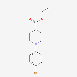 molecular formula C14H18BrNO2 B8581281 Ethyl 1-(4-bromophenyl)piperidine-4-carboxylate CAS No. 1415794-24-9