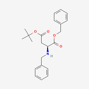 molecular formula C22H27NO4 B8581356 1-Benzyl 4-(tert-butyl) benzyl-L-aspartate 