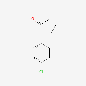 3-(4-Chlorophenyl)-3-methylpentan-2-one