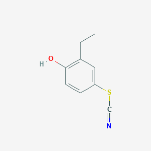 molecular formula C9H9NOS B8581392 2-Ethyl-4-thiocyanatophenol 