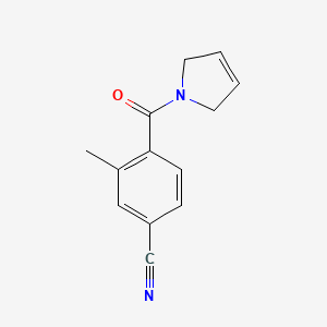 molecular formula C13H12N2O B8581393 4-(2,5-Dihydro-1H-pyrrole-1-carbonyl)-3-methylbenzonitrile CAS No. 651045-04-4