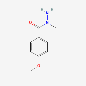 molecular formula C9H12N2O2 B8581400 4-methoxy-N-methylbenzohydrazide CAS No. 14908-48-6