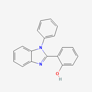 B8581413 6-(1-Phenyl-1,3-dihydro-2H-benzimidazol-2-ylidene)cyclohexa-2,4-dien-1-one CAS No. 94212-05-2