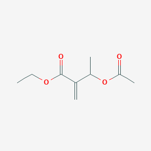 B8581426 Butanoic acid, 3-(acetyloxy)-2-methylene-, ethyl ester CAS No. 84184-60-1