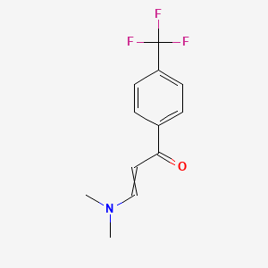 molecular formula C12H12F3NO B8581432 3-(Dimethylamino)-1-[4-(trifluoromethyl)phenyl]-2-propen-1-one 
