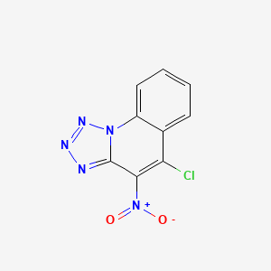 molecular formula C9H4ClN5O2 B8581435 5-Chloro-4-nitrotetrazolo[1,5-a]quinoline 