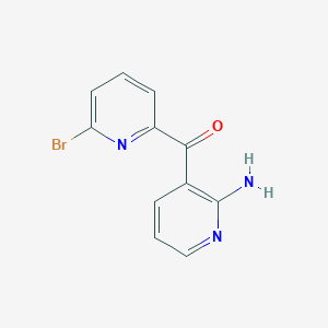 molecular formula C11H8BrN3O B8581442 (2-Aminopyridin-3-yl)(6-bromopyridin-2-yl)methanone 