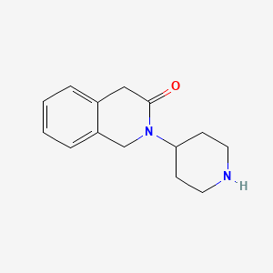 molecular formula C14H18N2O B8581452 2-(Piperidin-4-yl)-1,2-dihydroisoquinolin-3(4H)-one 