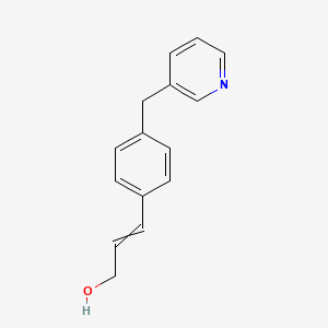 molecular formula C15H15NO B8581465 3-{4-[(Pyridin-3-yl)methyl]phenyl}prop-2-en-1-ol CAS No. 103573-88-2