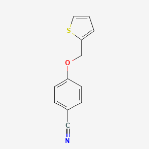 molecular formula C12H9NOS B8581503 4-(Thiophene-2-ylmethoxy)-benzonitrile 