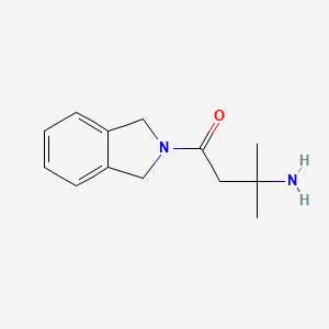 molecular formula C13H18N2O B8581506 3-Amino-1-(1,3-dihydroisoindol-2-yl)-3-methylbutan-1-one 