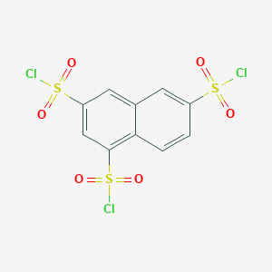 molecular formula C10H5Cl3O6S3 B8581509 1,3,6-Naphthalenetrisulfonyl chloride 