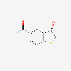 molecular formula C10H8O2S B8581596 5-Acetyl-benzo[b]thiophen-3-one 