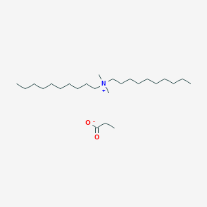 molecular formula C25H53NO2 B8581598 Didecyldimethylammonium propionate CAS No. 138194-91-9