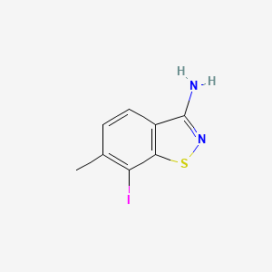 B8581605 7-Iodo-6-methylbenzo[d]isothiazol-3-amine CAS No. 909187-70-8