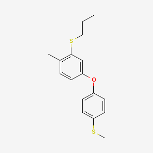 1-Methyl-4-[4-(methylsulfanyl)phenoxy]-2-(propylsulfanyl)benzene