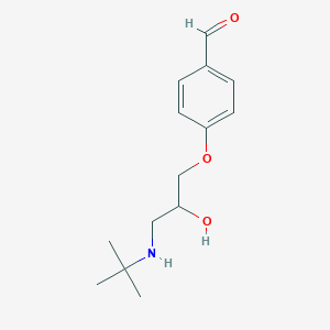 molecular formula C14H21NO3 B8581705 4-[3-(tert-Butylamino)-2-hydroxypropoxy]benzaldehyde CAS No. 41052-72-6