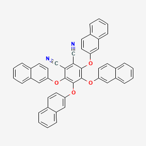 molecular formula C48H28N2O4 B8581731 3,4,5,6-Tetrakis[(naphthalen-2-yl)oxy]benzene-1,2-dicarbonitrile CAS No. 143824-84-4
