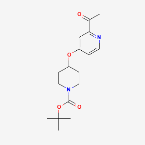 1,1-Dimethylethyl 4-[(2-acetyl-4-pyridinyl)oxy]-1-piperidinecarboxylate