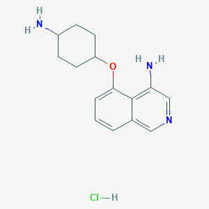 Trans-4-[(4-amino-5-isoquinolyl)oxy]cyclohexylamine hydrochloride