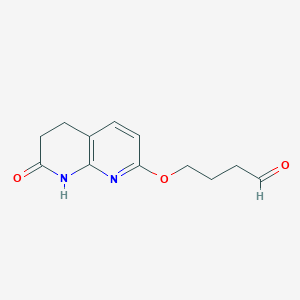 4-((7-Oxo-5,6,7,8-tetrahydro-1,8-naphthyridin-2-yl)oxy)butanal