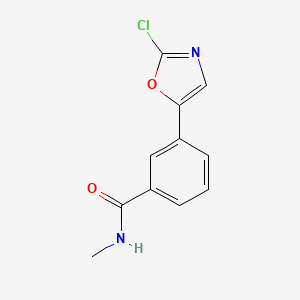 molecular formula C11H9ClN2O2 B8581779 3-(2-chlorooxazol-5-yl)-N-methylbenzamide 