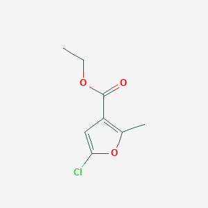 molecular formula C8H9ClO3 B8581788 Ethyl 5-chloro-2-methylfuran-3-carboxylate 