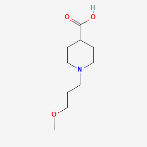 molecular formula C10H19NO3 B8581804 1-(3-Methoxy propyl)piperidin-4-carboxylic acid 