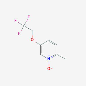 molecular formula C8H8F3NO2 B8581836 2-Methyl-5-(2,2,2-trifluoroethoxy)pyridine N-oxide CAS No. 953780-28-4