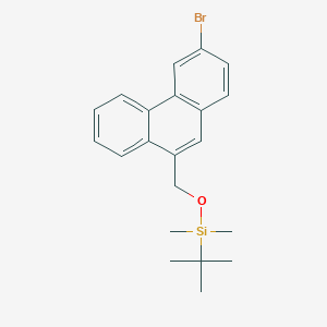 molecular formula C21H25BrOSi B8581896 [(3-Bromophenanthren-9-YL)methoxy](tert-butyl)dimethylsilane CAS No. 134698-68-3