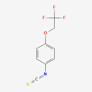 molecular formula C9H6F3NOS B8581918 1-Isothiocyanato-4-(2,2,2-trifluoroethoxy)benzene 