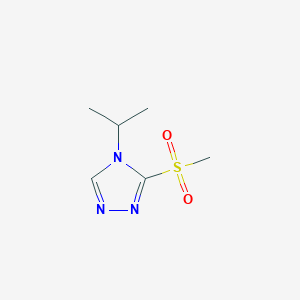 molecular formula C6H11N3O2S B8581924 4-isopropyl-3-methanesulfonyl-4H-[1,2,4]triazole 