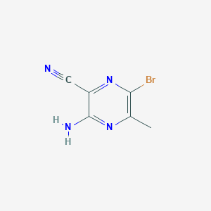 3-Amino-6-bromo-5-methylpyrazine-2-carbonitrile